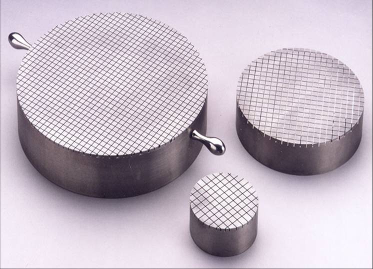 Hand Lapping Plates 12 Diameter 90 degree cross grooved surface